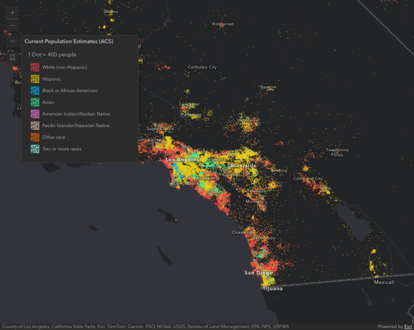 Color Slider Histogram Map
