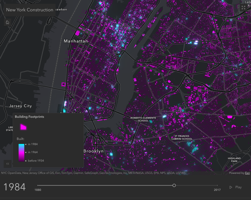 Color Slider Histogram Map